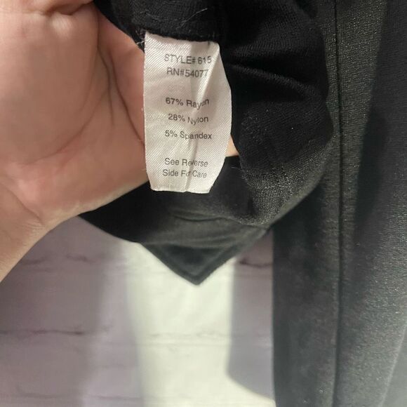 CABI Black Moto Ponte Knit Asymmetrical Zip Snap Jacket - Picture 4 of 7